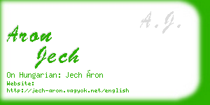 aron jech business card